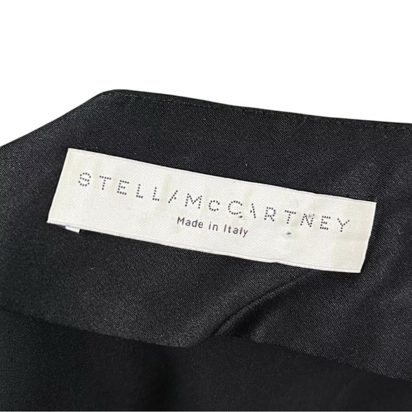 Stella McCartney Italy Draped Silk One Shoulder Cocktail Dress Black 40 US 4/6 - Picture 7 of 10